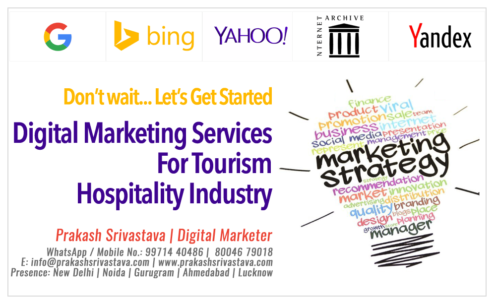 Digital Marketing Services For Tourism Hospitality Industry Lucknow & New Delhi India Digital Marketing Services For Tourism Hospitality Industry Lucknow & New Delhi India